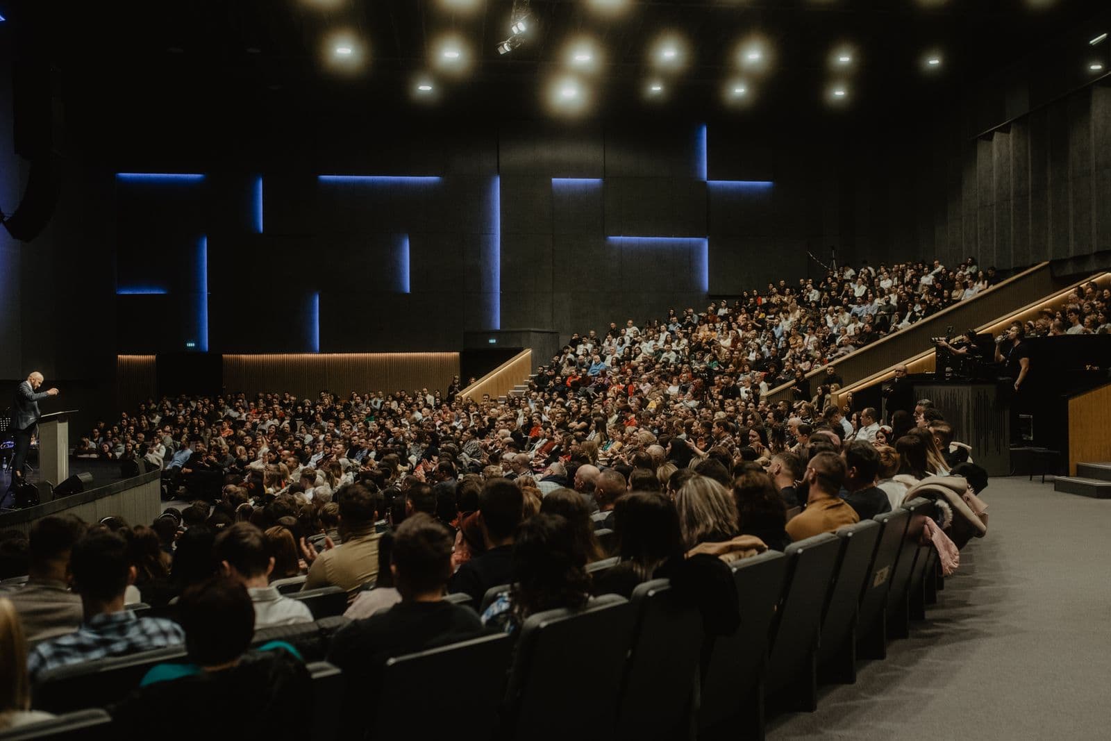 Guests gathered at a live event